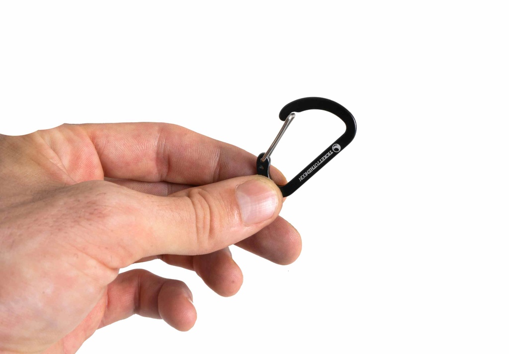 Pack of 8 Aluminium accessory carabiners (30Kg) [TMBINER03]